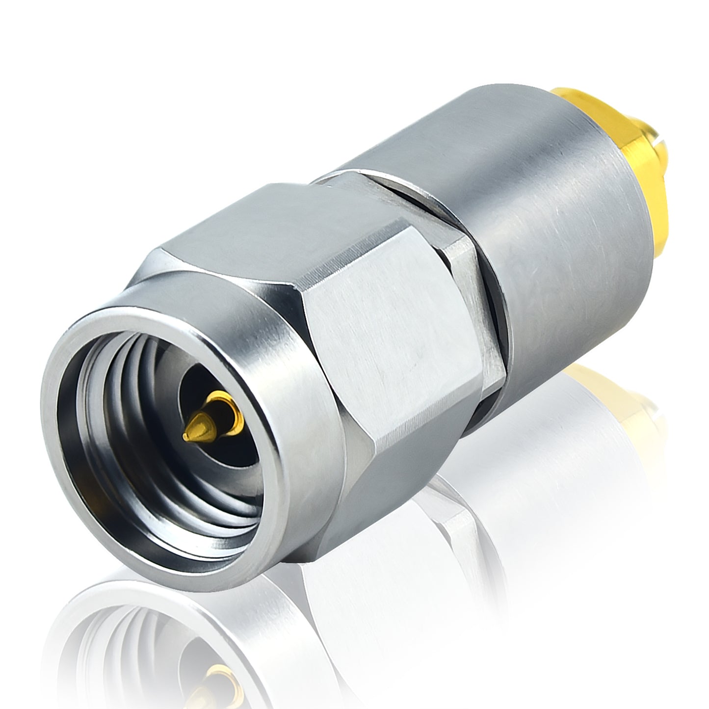 YILIANDUO 2.92mm  to SSMP Male Female Cross-Series Precision RF Adapter | DC-40GHz 50Ω Passivated Stainless Steel Ultra-Miniature SMPM Millimeter Wave Test Connector