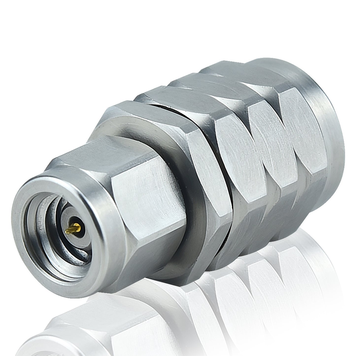 YILIANDUO 1.0mm  to 1.85mm Male Female Precision Cross-Series RF Adapter | DC-67GHz 50Ω Passivated Stainless Steel Ultra-High Frequency Millimeter Test Connector, 1.85mm Mechanically Compatible with 2.4mm Connectors