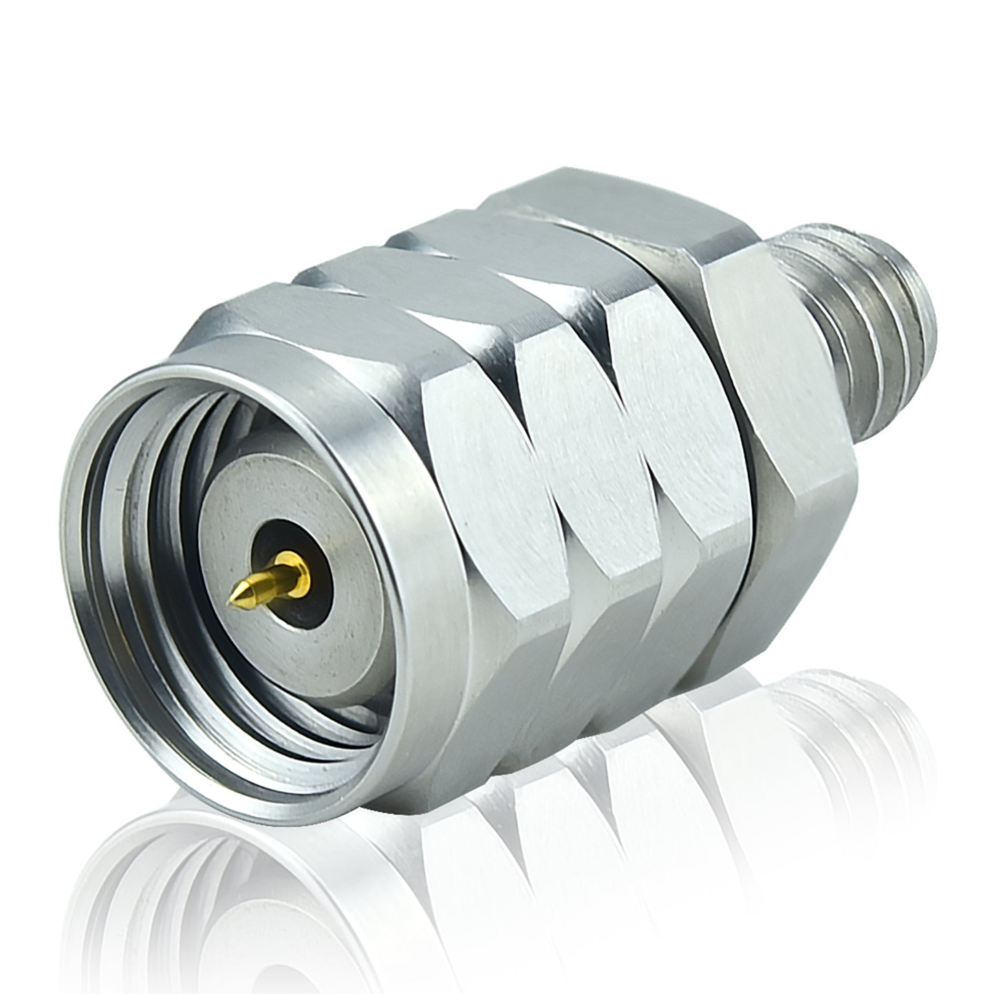 YILIANDUO 1.0mm  to 1.85mm Male Female Precision Cross-Series RF Adapter | DC-67GHz 50Ω Passivated Stainless Steel Ultra-High Frequency Millimeter Test Connector, 1.85mm Mechanically Compatible with 2.4mm Connectors