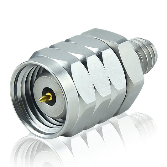 YILIANDUO 1.0mm  to 1.85mm Male Female Precision Cross-Series RF Adapter | DC-67GHz 50Ω Passivated Stainless Steel Ultra-High Frequency Millimeter Test Connector, 1.85mm Mechanically Compatible with 2.4mm Connectors