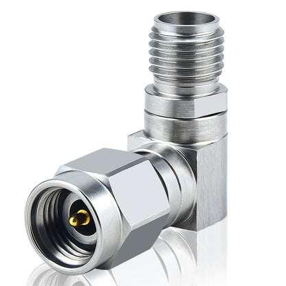YILIANDUO 2.92mm(K-Type) Right Angle Male Female Precision RF Adapter | DC-40GHz 50Ω Passivated Stainless Steel 90 Degree Bend, Mechanically Intermateable with SMA & 3.5mm Connectors