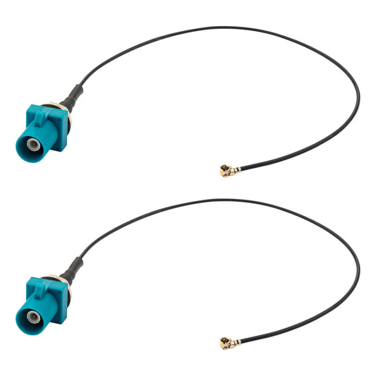 YILIANDUO Fakra to IPX Cable Fakra Z Male to IPX U.FL Plug 20CM 50 Ohm DC-6GHz RoHS Compliant for Car GPS Bluetooth Wi-Fi 2-Pack