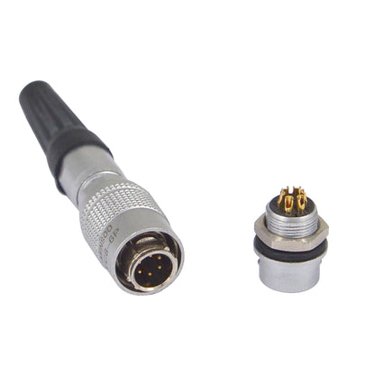 YILIANDUO YC8-6P 6-Pin Push-Pull Aviation Connector Plug & Socket Set | Metal Waterproof Circular Connector for Industrial, Medical & Communication Equipment