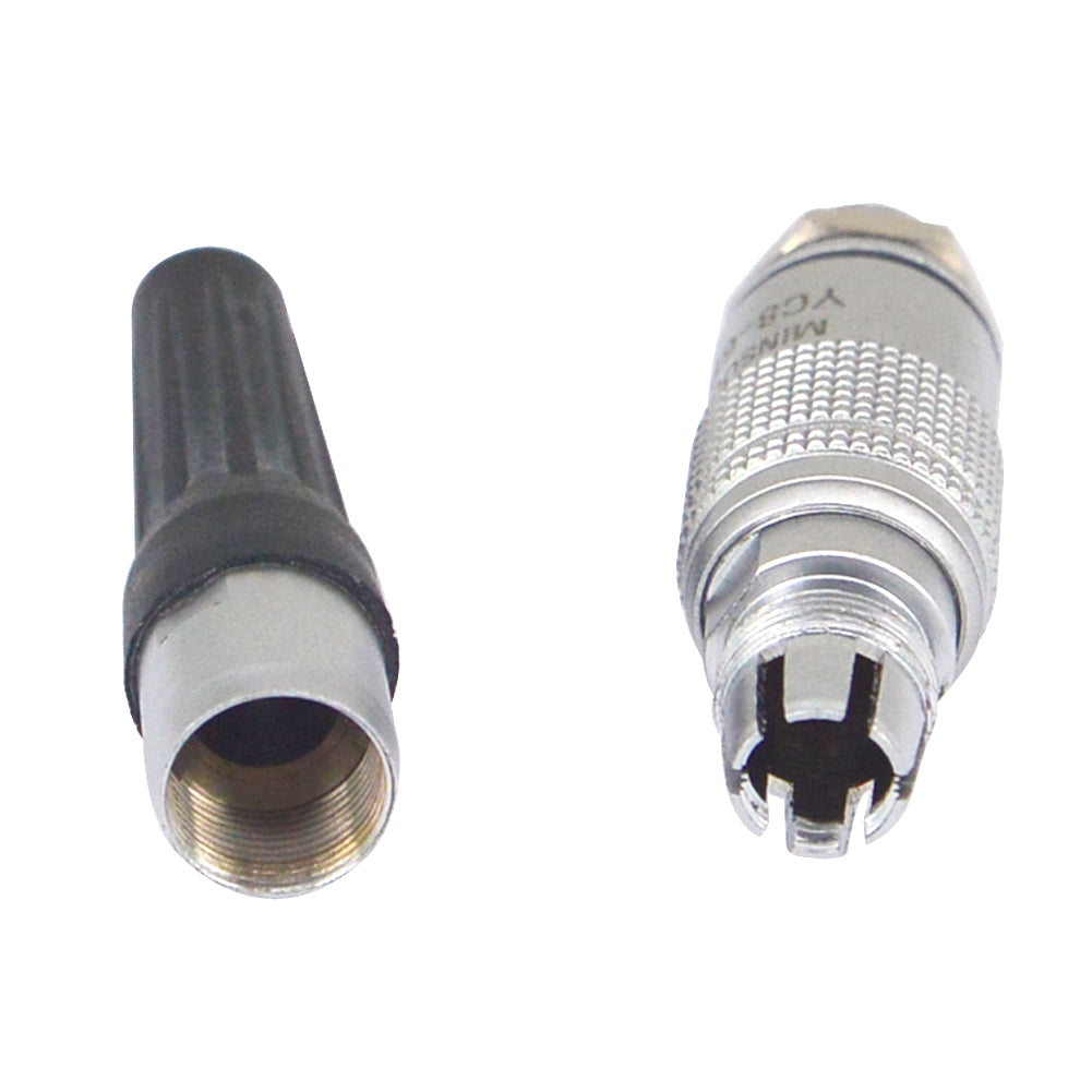 YILIANDUO YC8-6P 6-Pin Push-Pull Aviation Connector Plug & Socket Set | Metal Waterproof Circular Connector for Industrial, Medical & Communication Equipment